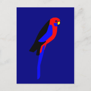 Cartão Postal Crimson Rosala - Papagaio Australiano