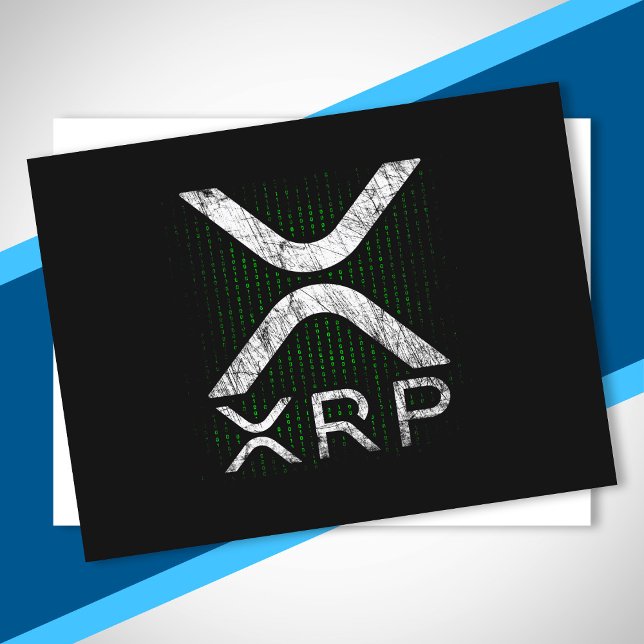 Cartão Postal Criptocurrency Binary Code XRP Hodlers Crypto Memo (Criador carregado)