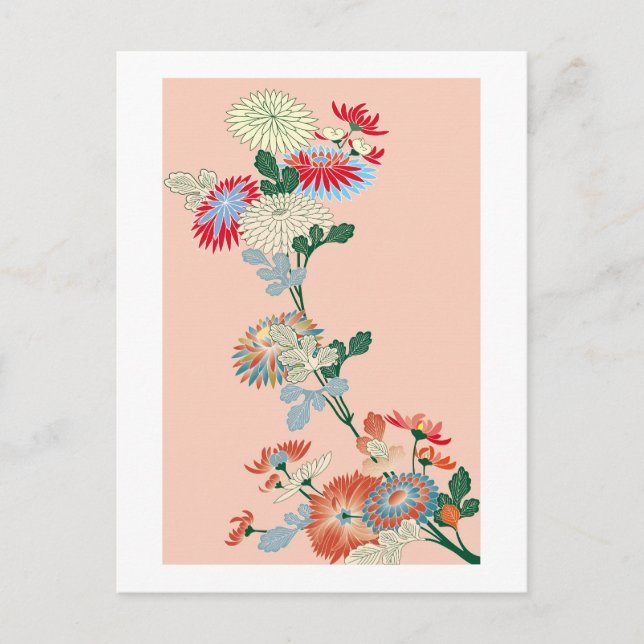 Cartão Postal Crisântemo Japonês (Frente)