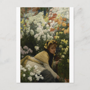 Cartão Postal Crisantemos de James Tissot
