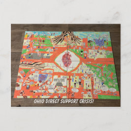 Cartão Postal Crise de Suporte Direto de Ohio