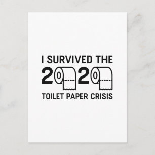Cartão Postal Crise do papel higiênico 2020