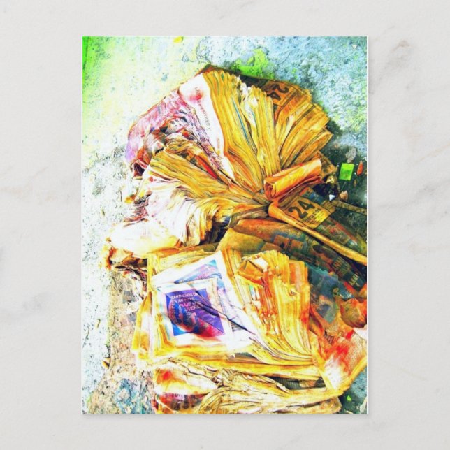 Cartão Postal Crise noticiosa (Frente)