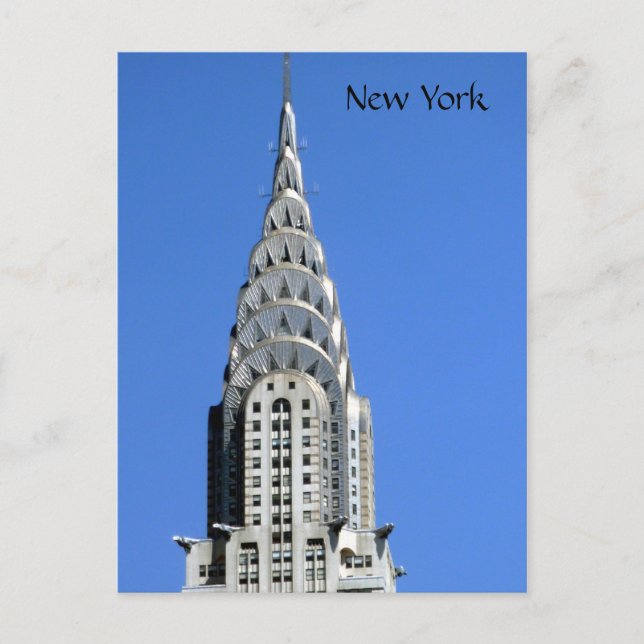 Cartão Postal crisler ny (Frente)