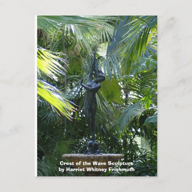 Cartão Postal Crista da escultura da onda (Frente)
