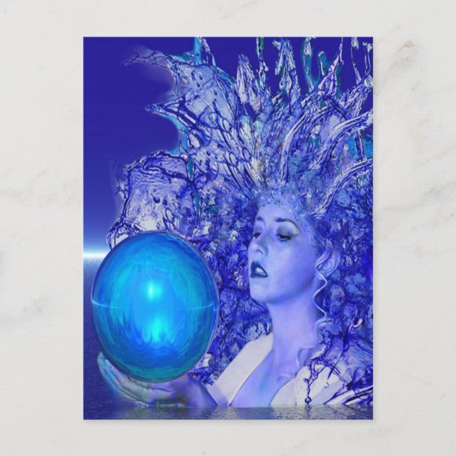 Cartão Postal Cristal Azul (Frente)