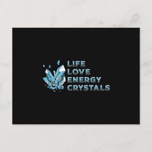 Cartão Postal Cristalina, cicatrizando a vida, ama a energia, cr