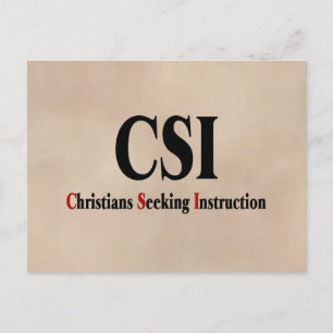 Cartão Postal Cristãos CSI