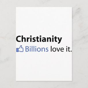 Cartão Postal Cristianismo; Bilhões Adoram