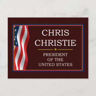 Cartão Postal Cristo Christie Presidente V3