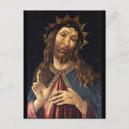 Cartão Postal Cristo Cortado com Espinhos por Botticelli