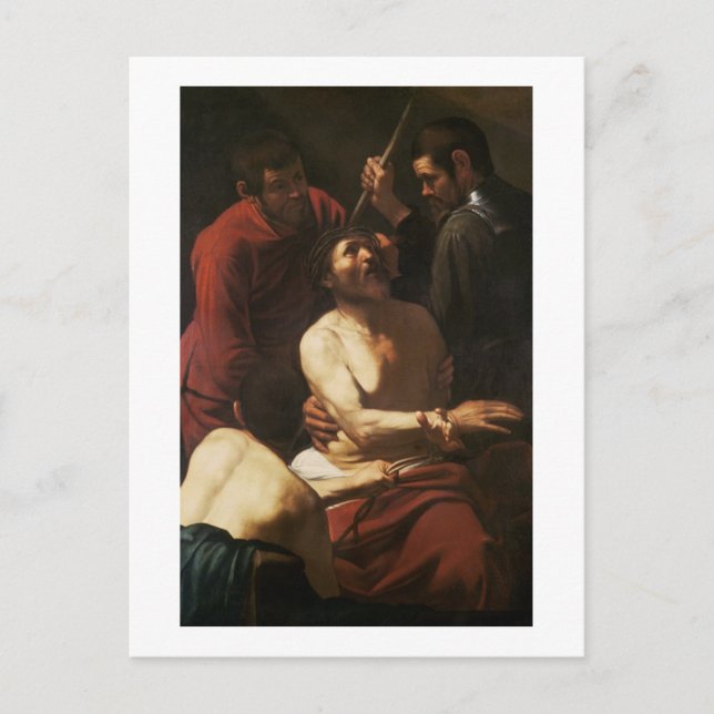 Cartão Postal Cristo Cortado por Thorns, c.1602 (Frente)