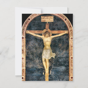 Cartão Postal Cristo Crucificado por Fra Angélico
