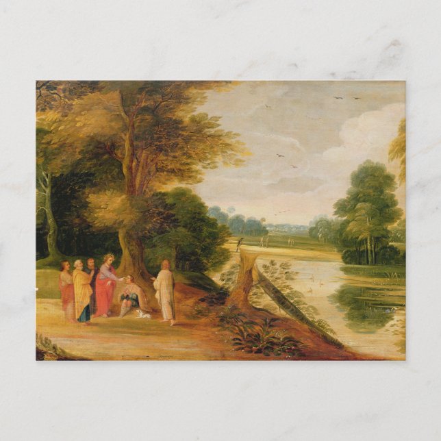 Cartão Postal Cristo Curando o Cego (Frente)