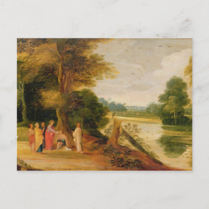 Cartão Postal Cristo Curando o Cego