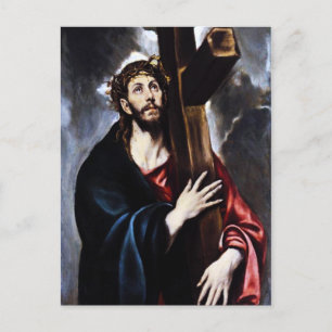 Cartão Postal Cristo de El Greco que leva a cruz