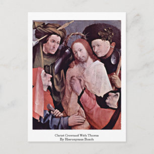Cartão Postal Cristo Enrolado Com Cornos. Por Hieronymus Bosch