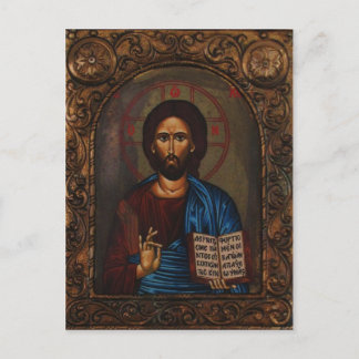 Cartão Postal Cristo Grego de ICON