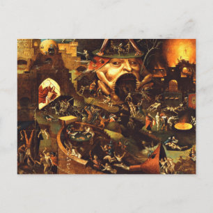 Cartão Postal Cristo Hieronymus Bosch Em Limbo