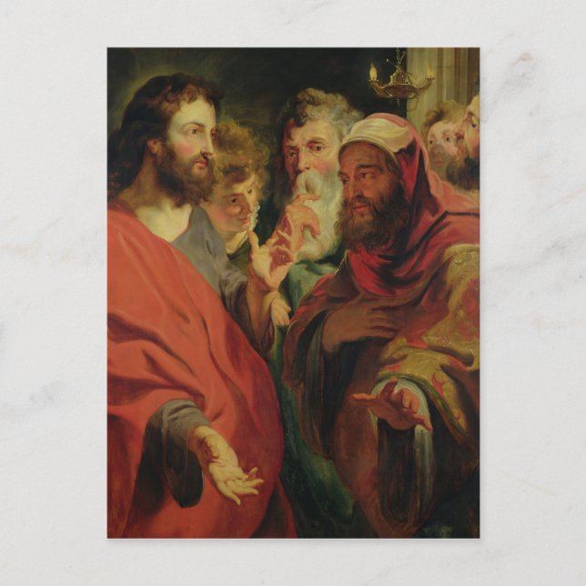 Cartão Postal Cristo Instrutor Nicodemus (Frente)