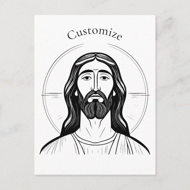 Cartão Postal Cristo Jesus Thunder_Cove (Frente)