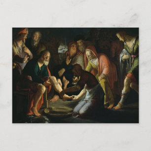 Cartão Postal Cristo Lavando os Pés dos Discípulos, 1623