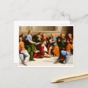 Cartão Postal Cristo Lavando os Pés dos Discípulos, Garofalo