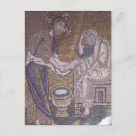 Cartão Postal Cristo Lavando Pés de Rua. Peter Byzantine