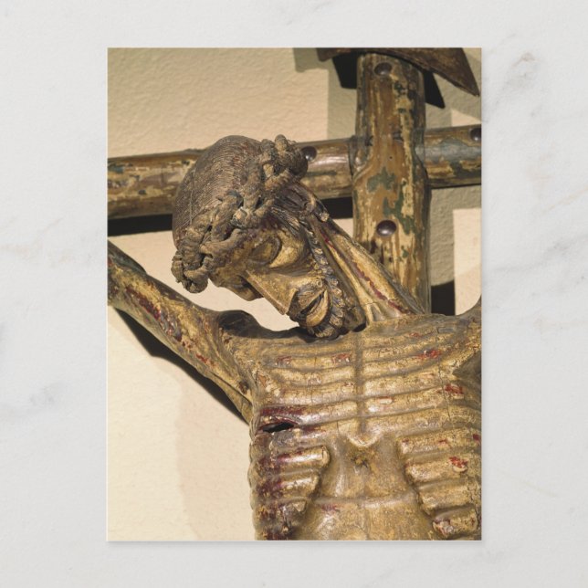 Cartão Postal Cristo na cruz, chamado "Cristo Devot" (Frente)