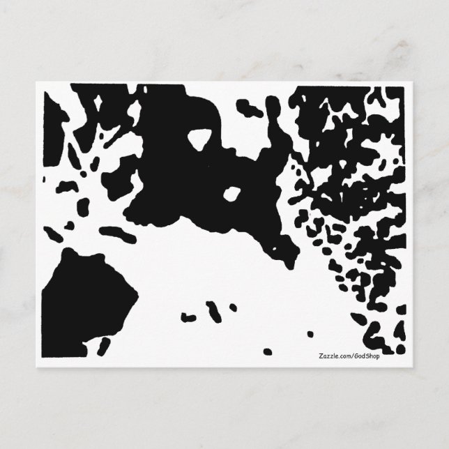 Cartão Postal Cristo na neve (Frente)