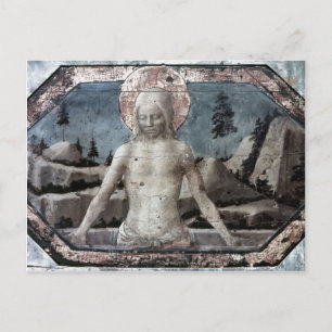 Cartão Postal Cristo na sepultura por Jacopo Bellini