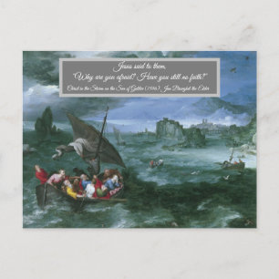 Cartão Postal Cristo na Tempestade