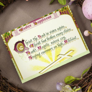 Cartão Postal Cristo que o Senhor se levante novamente Hymn Vint