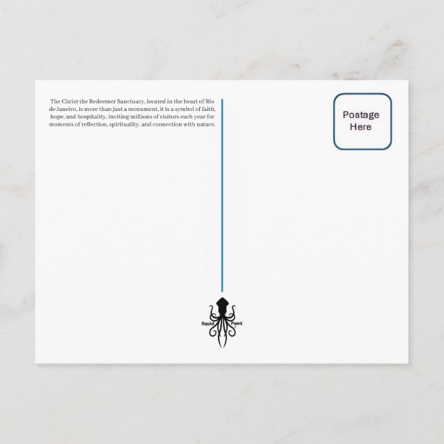 Cartão Postal Cristo Redentor (Verso)