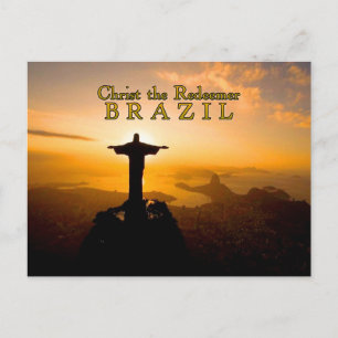 Cartão Postal Cristo Redentor Brasil