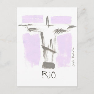 Cartão Postal Cristo Redentor Rio Brasil