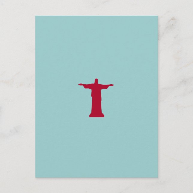 Cartão Postal Cristo Redentor ~ rio de janeiro brasil (Frente)