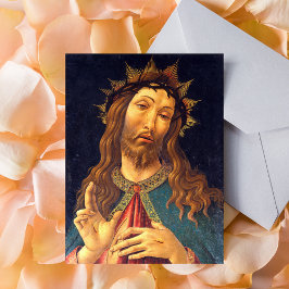 Cartão Postal Cristo Sandro Botticelli Cortado com Espinhos Embu