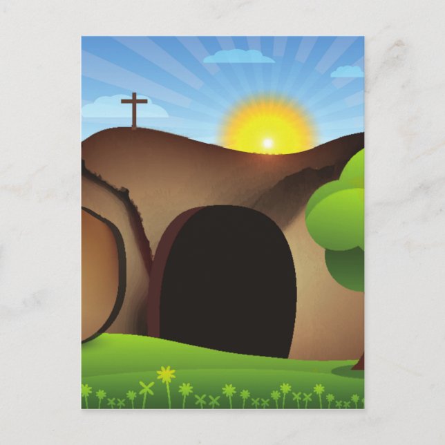 Cartão Postal cristo tomb (Frente)