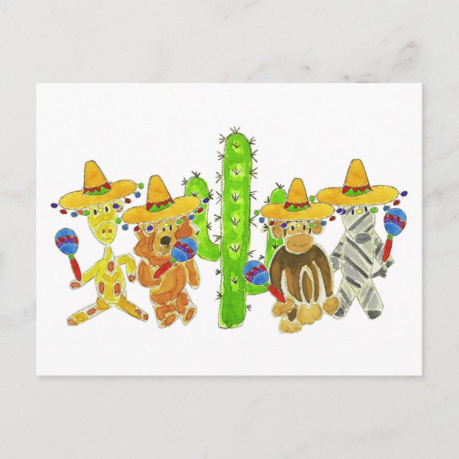 Cartão Postal Critério de Fiesta mexicano (Frente)
