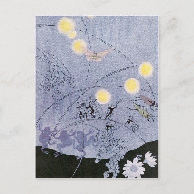 Cartão Postal Críticas e Sapos fazem música noturna (Frente)