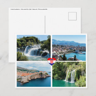Cartão Postal Croácia Belos Pontos Turísticos - Europa