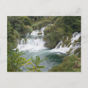 Cartão Postal Croácia, Dalmácia, Parque Nacional Krka Falls