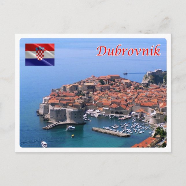 Cartão Postal Croácia - Dubrovnik - (Frente)