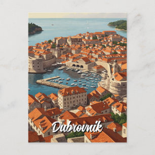 Cartão Postal Croácia Dubrovnik Viagem