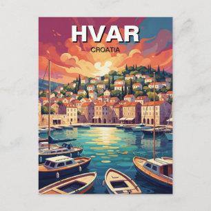 Cartão Postal Croácia Hvar