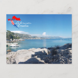Cartão Postal Croácia | Ilha Lokrum | Dubrovnik | Hrvatska