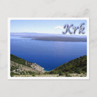 Cartão Postal Croácia - Krk de Cres - Veglia -