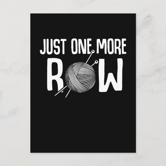 Cartão Postal Crochet Mãe Yarn Hobby Arranhando Avó (Frente)