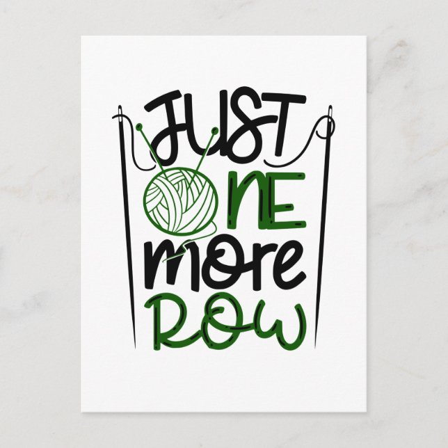 Cartão Postal Crocheting (Frente)